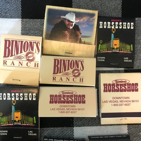 30 Vtg Downtown Fremont Las Vegas Casino Matchbooks Horseshoe Golden Nugget etc - Picture 5 of 8